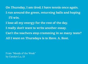 moods of the week text image